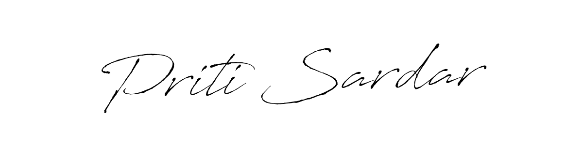 Create a beautiful signature design for name Priti Sardar. With this signature (Antro_Vectra) fonts, you can make a handwritten signature for free. Priti Sardar signature style 6 images and pictures png