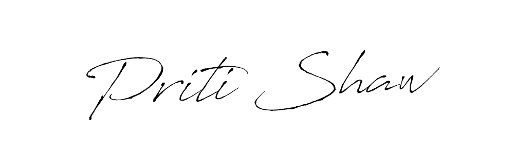 You should practise on your own different ways (Antro_Vectra) to write your name (Priti Shaw) in signature. don't let someone else do it for you. Priti Shaw signature style 6 images and pictures png