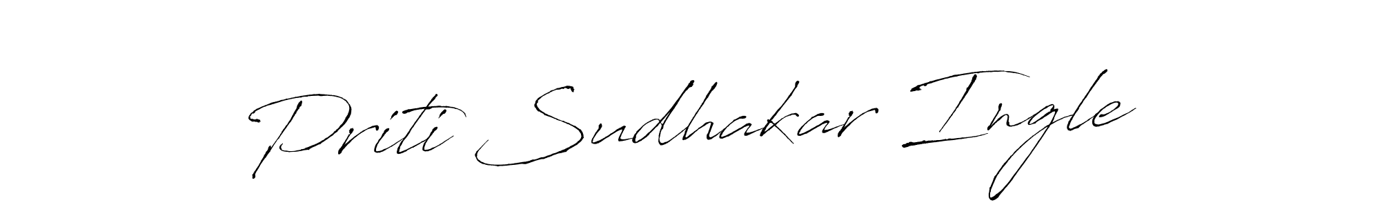 You can use this online signature creator to create a handwritten signature for the name Priti Sudhakar Ingle. This is the best online autograph maker. Priti Sudhakar Ingle signature style 6 images and pictures png