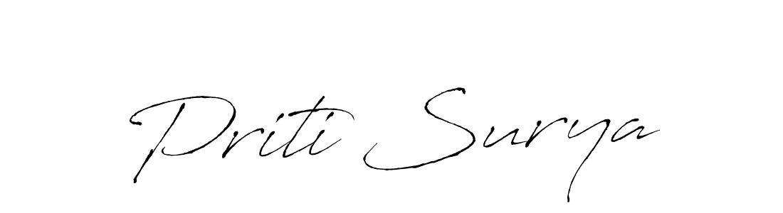 It looks lik you need a new signature style for name Priti Surya. Design unique handwritten (Antro_Vectra) signature with our free signature maker in just a few clicks. Priti Surya signature style 6 images and pictures png