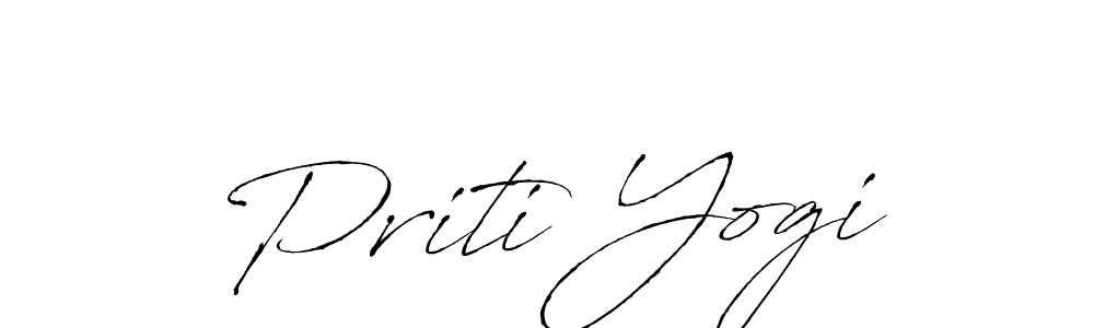 How to make Priti Yogi signature? Antro_Vectra is a professional autograph style. Create handwritten signature for Priti Yogi name. Priti Yogi signature style 6 images and pictures png