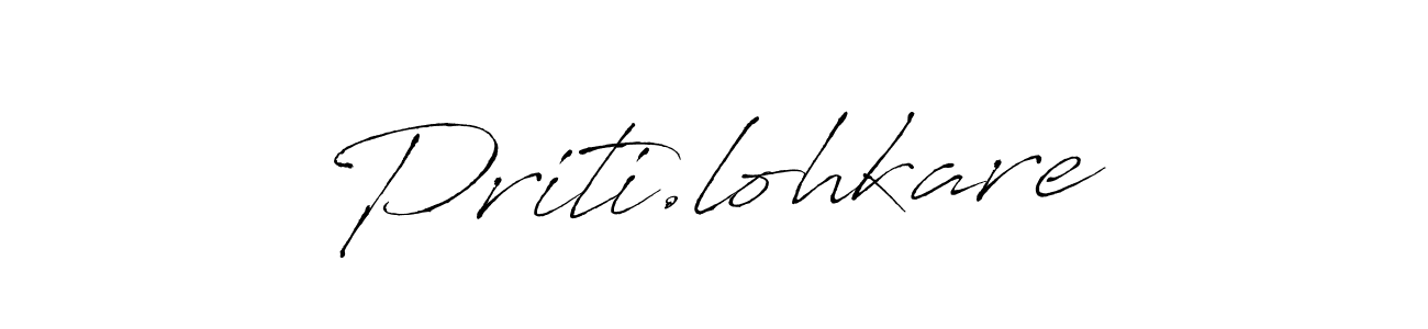 The best way (Antro_Vectra) to make a short signature is to pick only two or three words in your name. The name Priti.lohkare include a total of six letters. For converting this name. Priti.lohkare signature style 6 images and pictures png