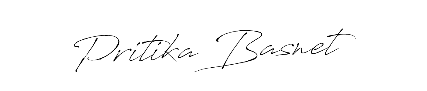 Pritika Basnet stylish signature style. Best Handwritten Sign (Antro_Vectra) for my name. Handwritten Signature Collection Ideas for my name Pritika Basnet. Pritika Basnet signature style 6 images and pictures png