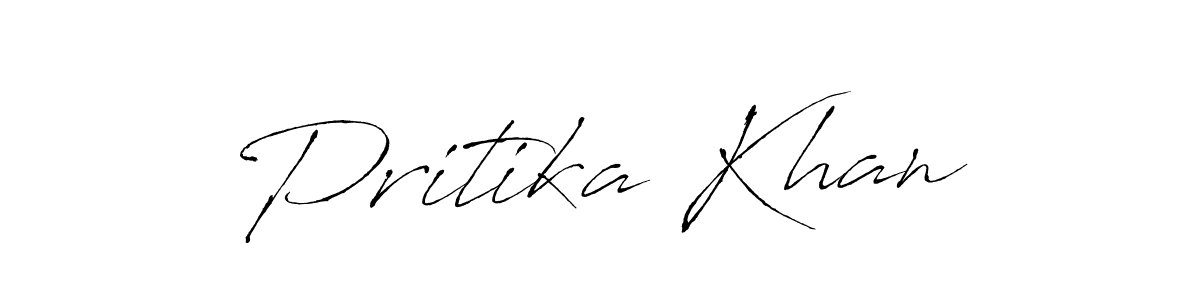 Also we have Pritika Khan name is the best signature style. Create professional handwritten signature collection using Antro_Vectra autograph style. Pritika Khan signature style 6 images and pictures png