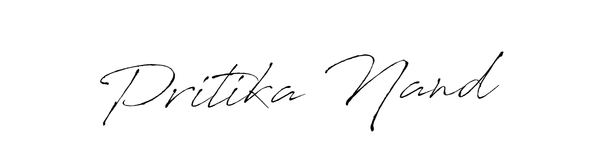 Also we have Pritika Nand name is the best signature style. Create professional handwritten signature collection using Antro_Vectra autograph style. Pritika Nand signature style 6 images and pictures png
