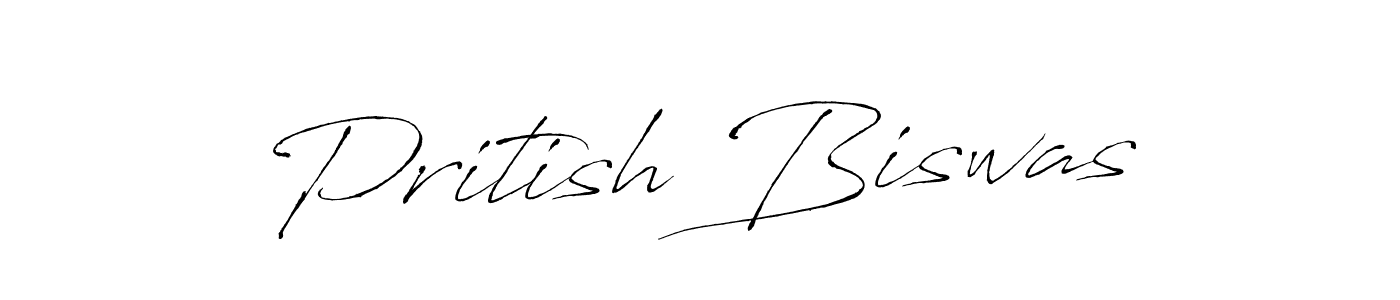 Create a beautiful signature design for name Pritish Biswas. With this signature (Antro_Vectra) fonts, you can make a handwritten signature for free. Pritish Biswas signature style 6 images and pictures png