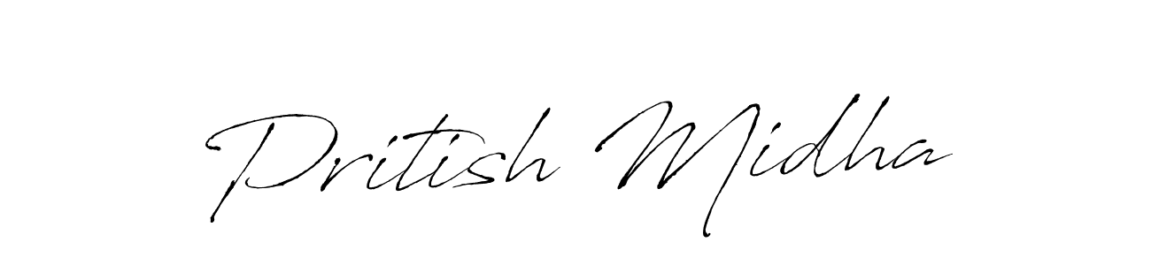 Also You can easily find your signature by using the search form. We will create Pritish Midha name handwritten signature images for you free of cost using Antro_Vectra sign style. Pritish Midha signature style 6 images and pictures png