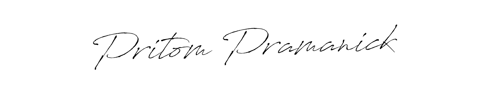 Antro_Vectra is a professional signature style that is perfect for those who want to add a touch of class to their signature. It is also a great choice for those who want to make their signature more unique. Get Pritom Pramanick name to fancy signature for free. Pritom Pramanick signature style 6 images and pictures png