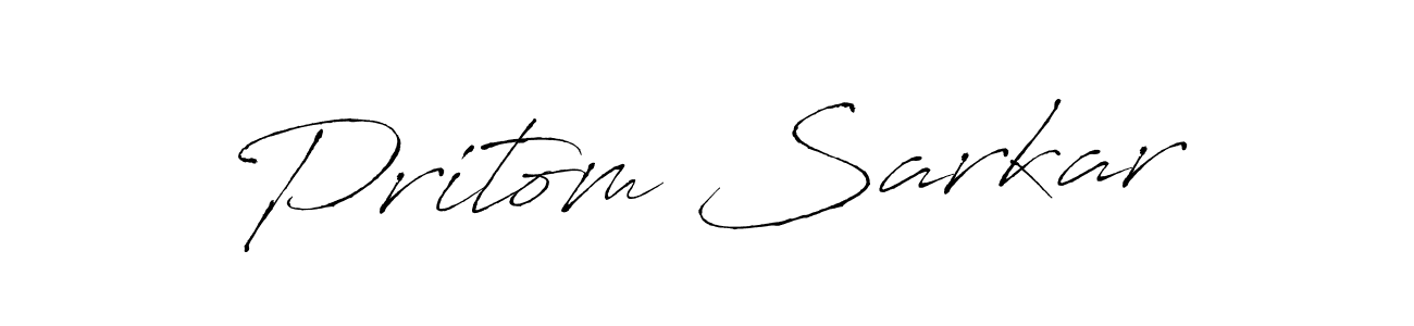 How to make Pritom Sarkar signature? Antro_Vectra is a professional autograph style. Create handwritten signature for Pritom Sarkar name. Pritom Sarkar signature style 6 images and pictures png