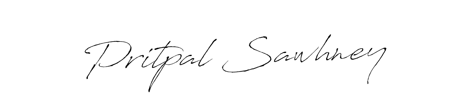 Make a beautiful signature design for name Pritpal Sawhney. With this signature (Antro_Vectra) style, you can create a handwritten signature for free. Pritpal Sawhney signature style 6 images and pictures png