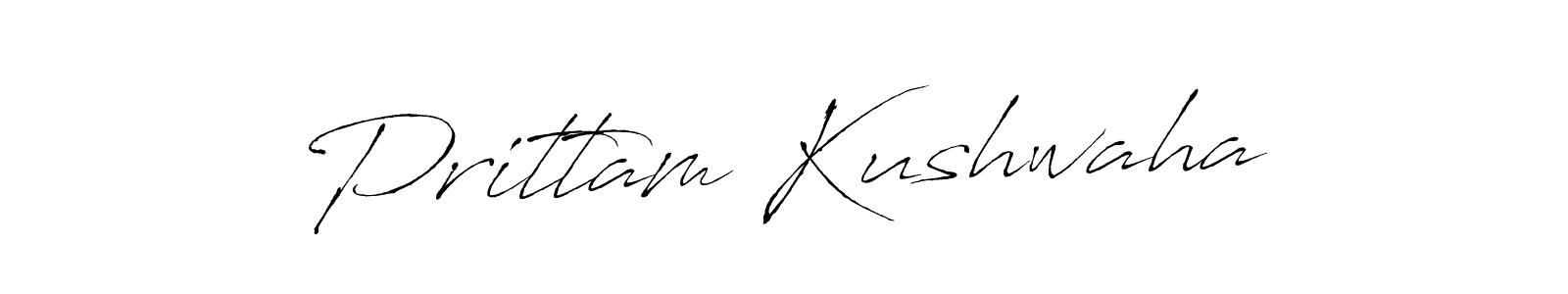 Prittam Kushwaha stylish signature style. Best Handwritten Sign (Antro_Vectra) for my name. Handwritten Signature Collection Ideas for my name Prittam Kushwaha. Prittam Kushwaha signature style 6 images and pictures png