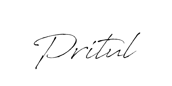 Pritul stylish signature style. Best Handwritten Sign (Antro_Vectra) for my name. Handwritten Signature Collection Ideas for my name Pritul. Pritul signature style 6 images and pictures png