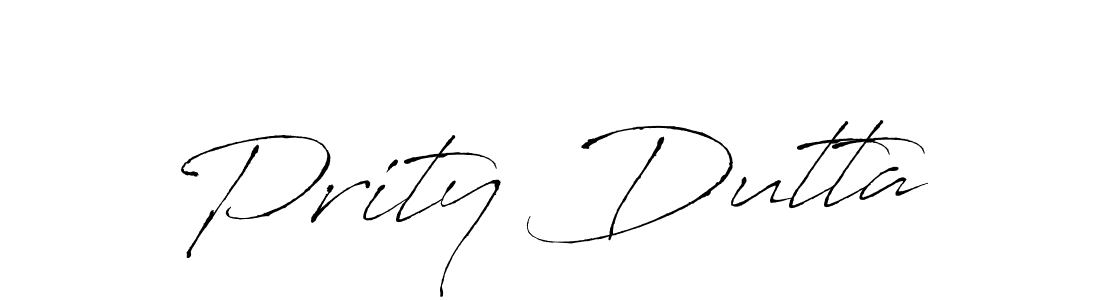 Prity Dutta stylish signature style. Best Handwritten Sign (Antro_Vectra) for my name. Handwritten Signature Collection Ideas for my name Prity Dutta. Prity Dutta signature style 6 images and pictures png