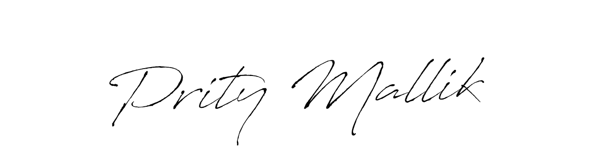 You should practise on your own different ways (Antro_Vectra) to write your name (Prity Mallik) in signature. don't let someone else do it for you. Prity Mallik signature style 6 images and pictures png