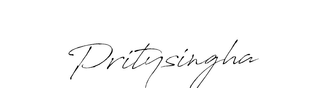 Design your own signature with our free online signature maker. With this signature software, you can create a handwritten (Antro_Vectra) signature for name Pritysingha. Pritysingha signature style 6 images and pictures png