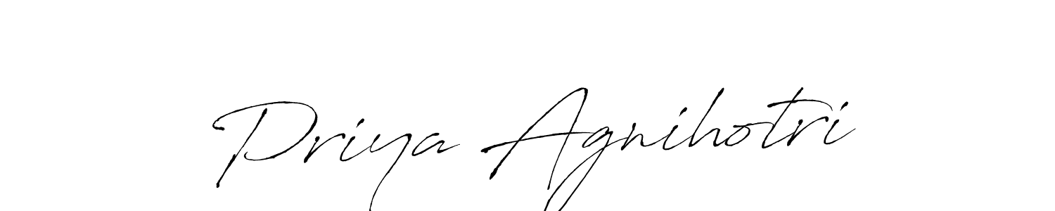Similarly Antro_Vectra is the best handwritten signature design. Signature creator online .You can use it as an online autograph creator for name Priya Agnihotri. Priya Agnihotri signature style 6 images and pictures png