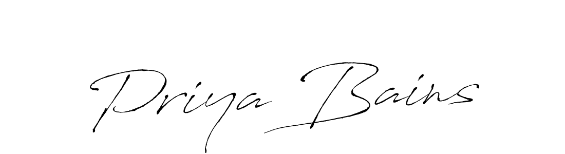 It looks lik you need a new signature style for name Priya Bains. Design unique handwritten (Antro_Vectra) signature with our free signature maker in just a few clicks. Priya Bains signature style 6 images and pictures png