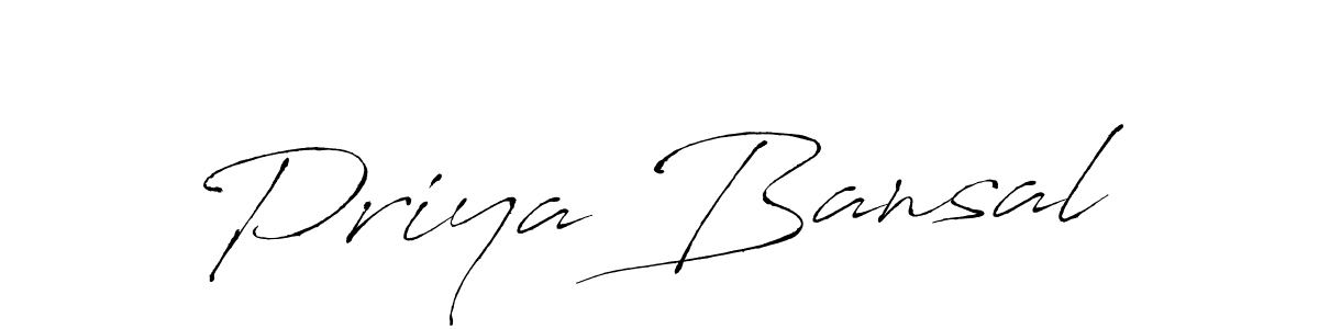 How to make Priya Bansal name signature. Use Antro_Vectra style for creating short signs online. This is the latest handwritten sign. Priya Bansal signature style 6 images and pictures png