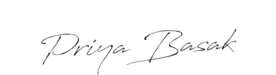 Make a beautiful signature design for name Priya Basak. With this signature (Antro_Vectra) style, you can create a handwritten signature for free. Priya Basak signature style 6 images and pictures png