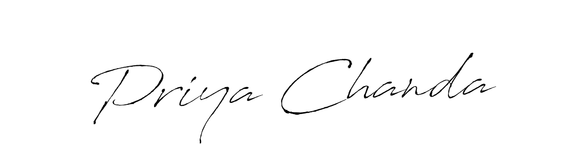 Make a beautiful signature design for name Priya Chanda. With this signature (Antro_Vectra) style, you can create a handwritten signature for free. Priya Chanda signature style 6 images and pictures png