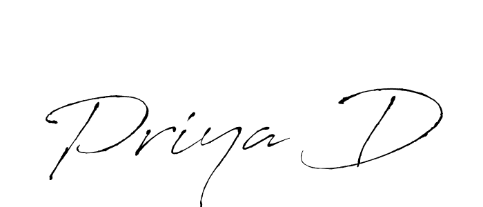 Create a beautiful signature design for name Priya D. With this signature (Antro_Vectra) fonts, you can make a handwritten signature for free. Priya D signature style 6 images and pictures png