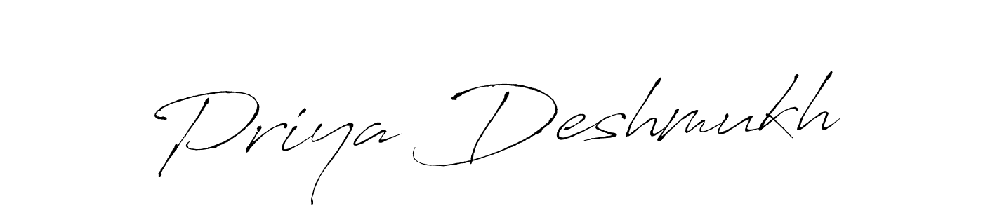 Design your own signature with our free online signature maker. With this signature software, you can create a handwritten (Antro_Vectra) signature for name Priya Deshmukh. Priya Deshmukh signature style 6 images and pictures png