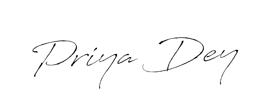 Create a beautiful signature design for name Priya Dey. With this signature (Antro_Vectra) fonts, you can make a handwritten signature for free. Priya Dey signature style 6 images and pictures png