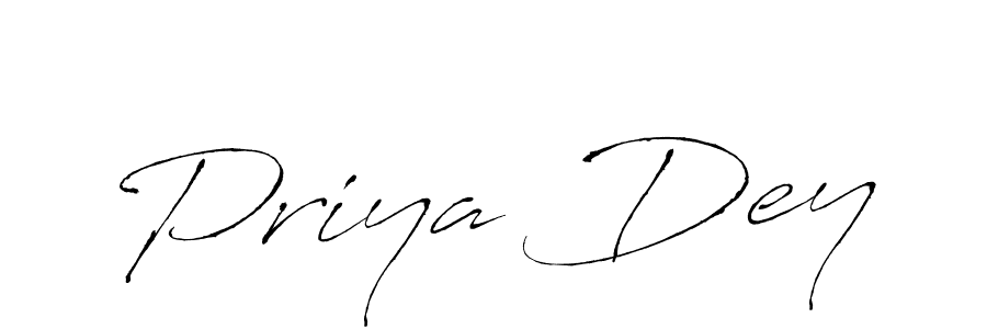 Create a beautiful signature design for name Priya Dey. With this signature (Antro_Vectra) fonts, you can make a handwritten signature for free. Priya Dey signature style 6 images and pictures png