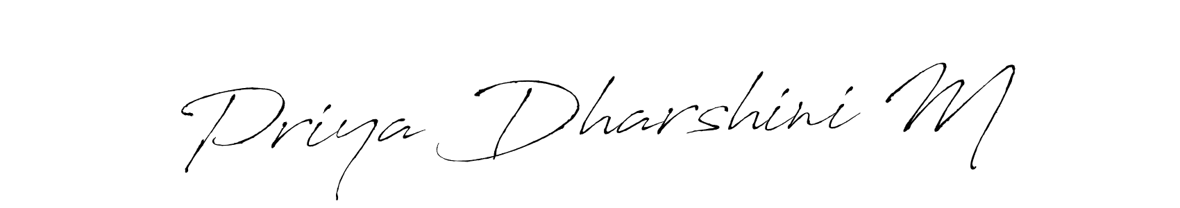 Design your own signature with our free online signature maker. With this signature software, you can create a handwritten (Antro_Vectra) signature for name Priya Dharshini M. Priya Dharshini M signature style 6 images and pictures png