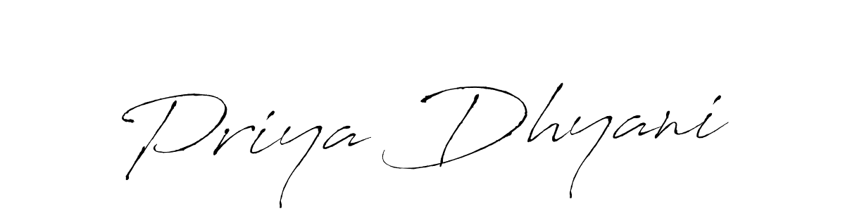 The best way (Antro_Vectra) to make a short signature is to pick only two or three words in your name. The name Priya Dhyani include a total of six letters. For converting this name. Priya Dhyani signature style 6 images and pictures png