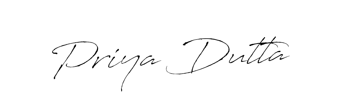 Design your own signature with our free online signature maker. With this signature software, you can create a handwritten (Antro_Vectra) signature for name Priya Dutta. Priya Dutta signature style 6 images and pictures png