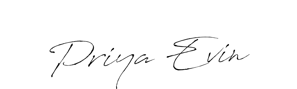 Similarly Antro_Vectra is the best handwritten signature design. Signature creator online .You can use it as an online autograph creator for name Priya Evin. Priya Evin signature style 6 images and pictures png