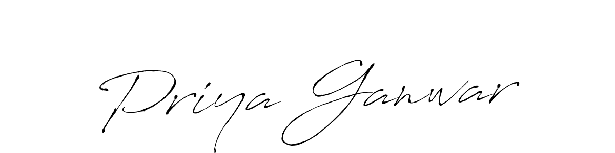 Priya Ganwar stylish signature style. Best Handwritten Sign (Antro_Vectra) for my name. Handwritten Signature Collection Ideas for my name Priya Ganwar. Priya Ganwar signature style 6 images and pictures png