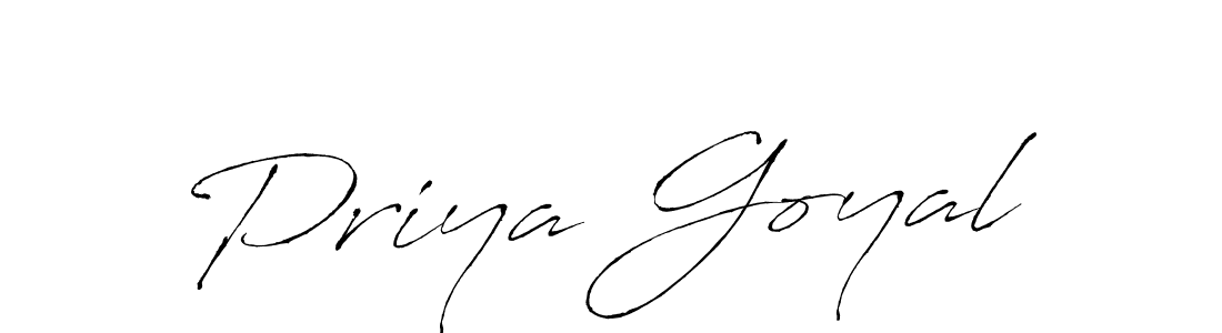 Use a signature maker to create a handwritten signature online. With this signature software, you can design (Antro_Vectra) your own signature for name Priya Goyal. Priya Goyal signature style 6 images and pictures png