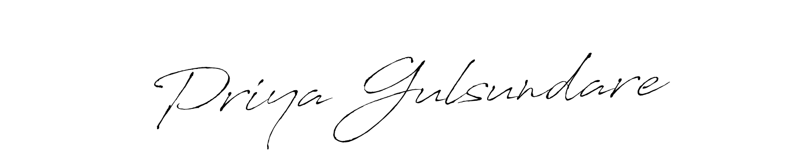 Make a short Priya Gulsundare signature style. Manage your documents anywhere anytime using Antro_Vectra. Create and add eSignatures, submit forms, share and send files easily. Priya Gulsundare signature style 6 images and pictures png