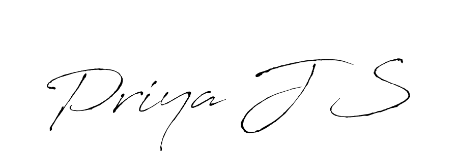 Priya J S stylish signature style. Best Handwritten Sign (Antro_Vectra) for my name. Handwritten Signature Collection Ideas for my name Priya J S. Priya J S signature style 6 images and pictures png