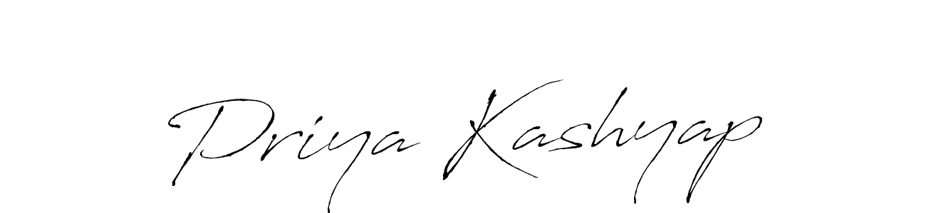 How to make Priya Kashyap name signature. Use Antro_Vectra style for creating short signs online. This is the latest handwritten sign. Priya Kashyap signature style 6 images and pictures png