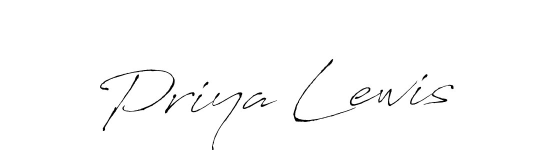 Make a beautiful signature design for name Priya Lewis. With this signature (Antro_Vectra) style, you can create a handwritten signature for free. Priya Lewis signature style 6 images and pictures png