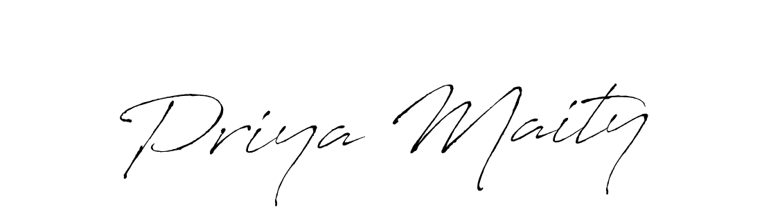 Priya Maity stylish signature style. Best Handwritten Sign (Antro_Vectra) for my name. Handwritten Signature Collection Ideas for my name Priya Maity. Priya Maity signature style 6 images and pictures png