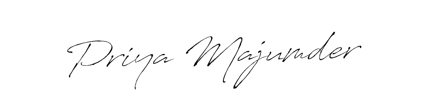 The best way (Antro_Vectra) to make a short signature is to pick only two or three words in your name. The name Priya Majumder include a total of six letters. For converting this name. Priya Majumder signature style 6 images and pictures png