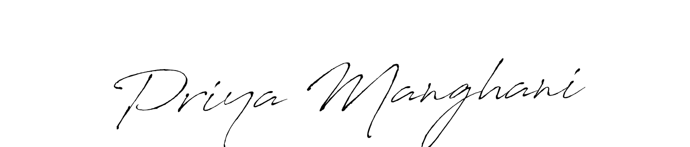 This is the best signature style for the Priya Manghani name. Also you like these signature font (Antro_Vectra). Mix name signature. Priya Manghani signature style 6 images and pictures png