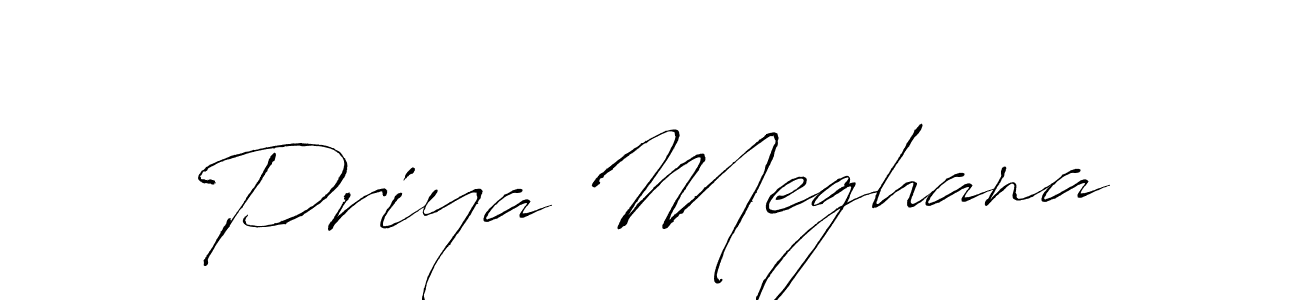 How to make Priya Meghana signature? Antro_Vectra is a professional autograph style. Create handwritten signature for Priya Meghana name. Priya Meghana signature style 6 images and pictures png