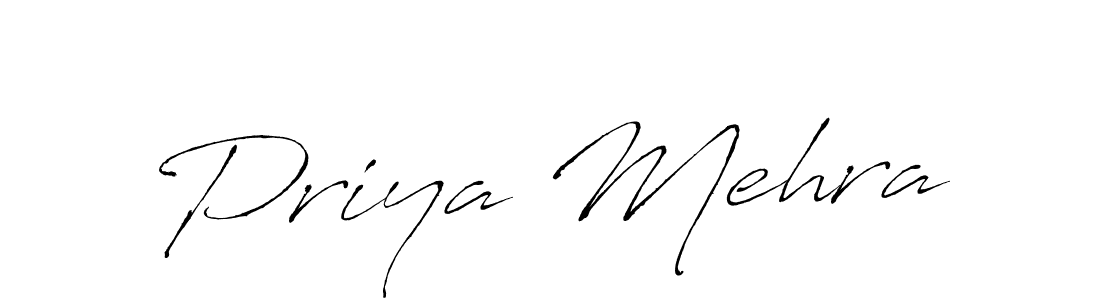 Use a signature maker to create a handwritten signature online. With this signature software, you can design (Antro_Vectra) your own signature for name Priya Mehra. Priya Mehra signature style 6 images and pictures png