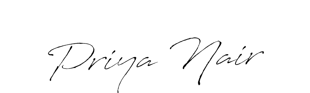 Use a signature maker to create a handwritten signature online. With this signature software, you can design (Antro_Vectra) your own signature for name Priya Nair. Priya Nair signature style 6 images and pictures png