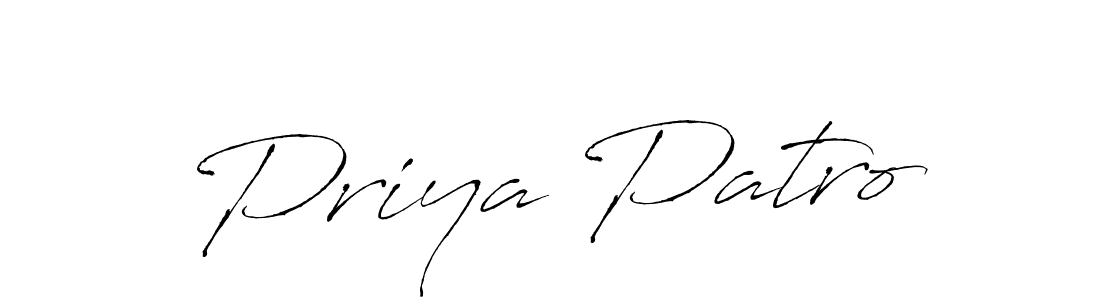The best way (Antro_Vectra) to make a short signature is to pick only two or three words in your name. The name Priya Patro include a total of six letters. For converting this name. Priya Patro signature style 6 images and pictures png