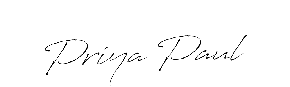 Create a beautiful signature design for name Priya Paul. With this signature (Antro_Vectra) fonts, you can make a handwritten signature for free. Priya Paul signature style 6 images and pictures png