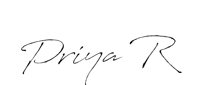 Similarly Antro_Vectra is the best handwritten signature design. Signature creator online .You can use it as an online autograph creator for name Priya R. Priya R signature style 6 images and pictures png