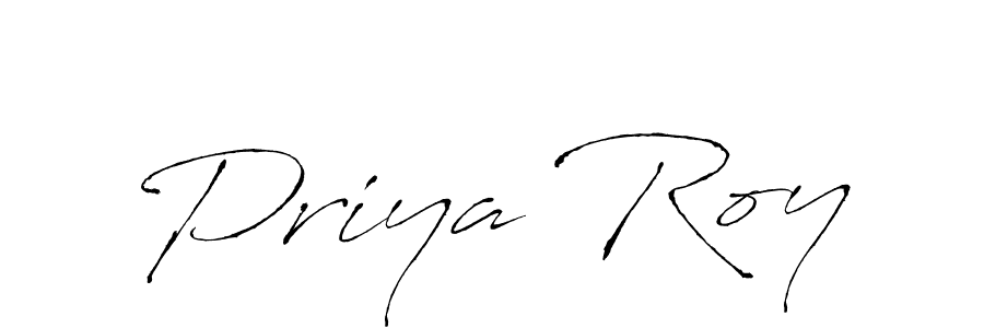 How to make Priya Roy name signature. Use Antro_Vectra style for creating short signs online. This is the latest handwritten sign. Priya Roy signature style 6 images and pictures png