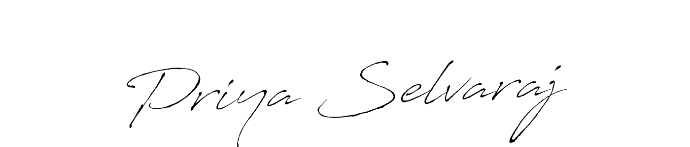 How to make Priya Selvaraj name signature. Use Antro_Vectra style for creating short signs online. This is the latest handwritten sign. Priya Selvaraj signature style 6 images and pictures png