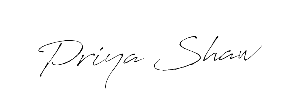 Use a signature maker to create a handwritten signature online. With this signature software, you can design (Antro_Vectra) your own signature for name Priya Shaw. Priya Shaw signature style 6 images and pictures png